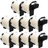 11209 10x ROTOLI ETICHETTE COMPATIBILI 62x29 BROTHER QL500 QL570 QL1050 DK11209
