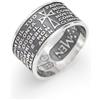 AMEN Anello Padre Nostro Preghiera AMEN Argento Misura 22 Uomo Idea Regalo PNB925-22