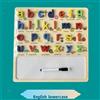 Puzzle con alfabeto in legno Lavagna per puzzle educativi precoci con ancoraggi