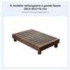 Alzata in Legno per Vasi Anti-Corrosione Pedana in Legno a Doghe per