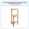 Fioriera Tripiano Livelli Salvaspazio Fioriera Verticale a Ripiani Sfalsati
