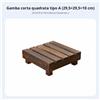 Alzata in Legno per Vasi Robusto e Resistente Pedana in Legno a Doghe per Patio