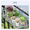 Portavaegli D e A Ringhiera Deeglign Sospeso Fioriera Salvaspazio per Balcone,