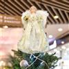 Puntale per Albero di Natale Figurina Angelo Cima Decorativa Bambola Da