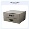 Cassettiera da Tavolo in Tessuto Design Giapponese Scatola con Cassetti