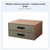 Cassettiera da Tavolo in Tessuto Impilabile Scatola con Cassetti Idea Regalo