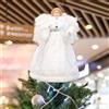 Puntale per Albero di Natale Figurina Angelo Cima Decorativa Bambola Da