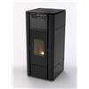C-Line Termostufa A Pellet Idro 18 kW Prometeo Nera C-Line 5 Stelle