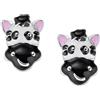 AMEN Orecchini Bambina AMEN Zebra Argento 925 e Smalto Regalo Compleanno JEZEB