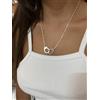 Collana con MANETTE Libertà Argento ciondolo catena Regalo Coppia da Uomo Donna