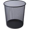 IPEA Cestino per la Carta in Rete Metallica Nero - 26 X 23 cm - [ DESIGN MINIMAL ] - Cesto Getta Carta Riciclaggio per Ufficio, Casa, Camera, Scuola - Metallo - Spazzatura per Scrivania e Tavolo