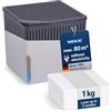 Wenko 50221100 Deumidificatore Cube Grigio 1000 G Deumidificatore capacità 1.6 L, Grigio scuro