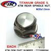Abete Dado asse mandrino posteriore in titanio FIR KTM EXC 125 150 200 250 300...