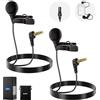 NEEWER Mini Microfono Lavalier ø4mm (2pz), Mic Lav da Bavero a Condensatore Cablato con Clip Connettore TRS 3,5mm da 1,5m Compatibile con DJI Mic 2 Rode Wireless Go II NEEWER CM28 CM31 Fotocamera, LM8