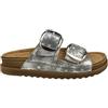 Riposella Ciabatte Donna Lisa In Similpelle Con Doppia Fibbia - SIL (Silver)