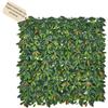 EffeDecor SIEPE ARTIFICIALE FINTA FOGLIE DI PHOTINIA 1x1 MT PER ESTERNO GIARDINO BALCONE