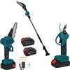 Does not apply Kit Potatura 3 in 1 - Forbice a Batteria E Motosega 6 Pollici Elettrica Con Asta