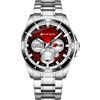 Stilecorse Orologio da polso in Acciaio per amanti Audi Sport Track Master Stile Cronografo