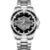 Stilecorse Orologio da polso in Acciaio per amanti Harley & Davidson Passion Moto Biker