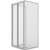 Idralite BOX CABINA DOCCIA TRE LATI 90X70X90CM SALOON 2 PORTE BATTENTE H185 TRASPARENTE