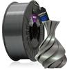 WINKLE FEED YOUR PRINTER WINKLE Filamento PLA Silk 1.75mm Argento Mercurio 300g, Stampante 3D