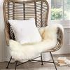Appletree Boutique Zara - Federa per cuscino in 100% cotone, 43 x 43 cm, colore: Bianco