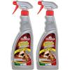 Rhütten Accendifuoco Liquido, Per Legna e Carbonella, Sostanze di Origine Naturale, Inodore, Non crea Fumo, 750ml (Confezione da 2)