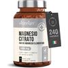 VitaBright Magnesio Citrato Capsule 444 mg Magnesio Elementare 240 Capsule Chelato per