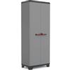 Keter Armadio Alto Stilo 3 Ripiani Regolabili Grigio Scuro 68x39x173 H Cm