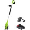 BAKAJI Motozappa per Orto Elettrozappa Batteria Litio 20V 2000 mah Zappatrice Zappa a