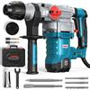 ENEACRO Martello Perforatore 1500W Martello Demolitore 6J SDS Plus Mandrino 4 Funzioni 6