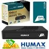 Humax Decoder Satellitare Tivusat HUMAX con Tessera ricevitore scheda HD 3801S2 tv sat
