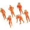 6pcs figurine per i pompieri figurine del pompiere per ornamenti desktop