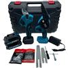 Kit potatura forbice cesoia motosega 6" a batteria completa forbici potatura
