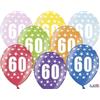 Subitodisponibile 12 PALLONCINI lattice 30 cm numero 60 COMPLEANNO 60 ANNI 0F3J