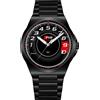 Stilecorse Orologio da Polso Nero in Acciaio con Contagiri Audi RS Virtual Cockpit Sport