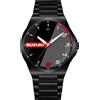 Stilecorse Orologio da Polso Nero in Acciaio Fan Art Suzuki Sport Gear Passion GSX-R Gadget