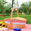 Cestino portaoggetti per cestino da picnic in vimini per decorazioni per