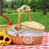 Cestino portaoggetti per cestino da picnic in vimini per decorazioni per