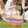 Cestino portaoggetti per cestino da picnic in vimini per decorazioni per