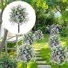 Fiori viola artificiali Ball Bush Lavori di lavaggio domestico fuori dalle