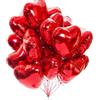 Does not apply 20 Palloncini a Forma Di Cuore Rossi Ad Elio O Aria Palloncini Foil Foil Air Bal