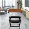 Carrello di stoccaggio a 3 livelli Slim carrello a carrello in metallo unità