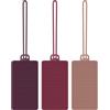 Travelon Set di 3 etichette per bagagli in silicone, Warmtones, 5,6 x 11,4 x 0,7 cm, Warmtones, 5,6 x 11,4 x 0,7 cm, Travelon set di 3 etichette per bagagli in silicone