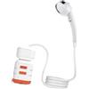 Doccia portatile da campeggio con illuminazione di emergenza per il lavaggio