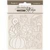 Stamperia - Decorative Chips for Scrapbooking, Albums, Card Making, Bullet Journalling and More, Laser Cut Cardboard Shapes, Easy to Glue, Perfect for Crafts and Gifting (Whispering Woods, Pumpkin)