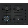 Balay Electrodomésticos Balay 3ETG464SB - Piastra a gas, larghezza 60 cm, 4 zone di cottura, controllo fiamma, autoaccensione, gas stop, nero