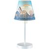 wonderlamp W-A000126 Lampada da Tavolo per Bambini Zebre, Colore Blu