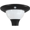 Velamp Lampione solare 15W, Lampada solare per esterni 2000lm. Globo da giardino con 3 colori di luce a scelta (calda, naturale, fredda). Ideale per parcheggi, giardini, cortili. Impermeabile IP65,senza fili