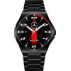 Stilecorse Orologio da Polso Nero in Acciaio Fan Art Mercedes Benz AMG Heritage Stripe